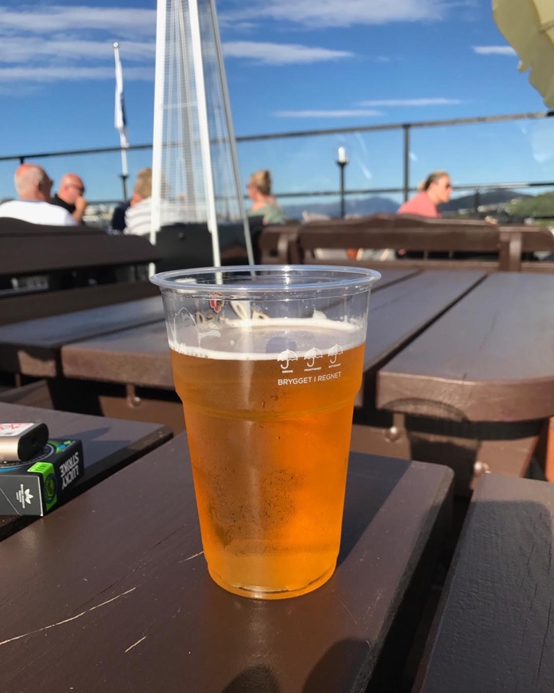 Kald øl med utsikt over Kristiansund